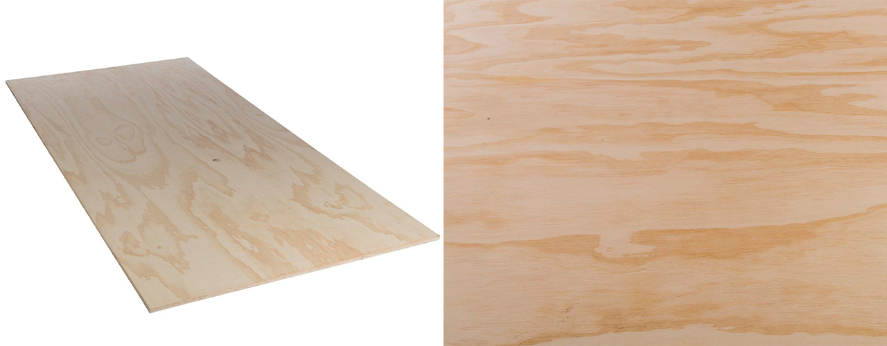 Arauco radiata pine chili pine plaatmateriaal en detail